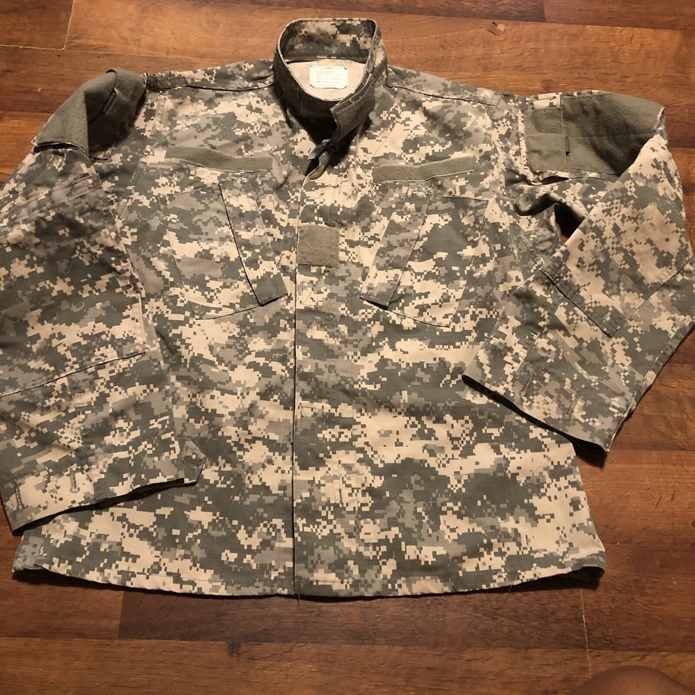 United States AirForce Digital Tiger Stripe Camo Utility Coat Jacket Small Short